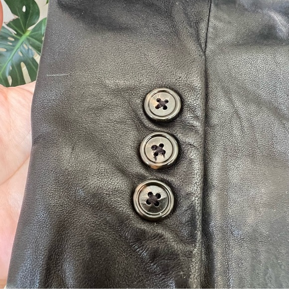 COACH Butter Soft Leather Black Blazer Jacket S $595 - Picture 8 of 14